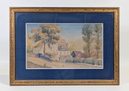 Scuola, intorno al 1900, acquerello raffigurante u
