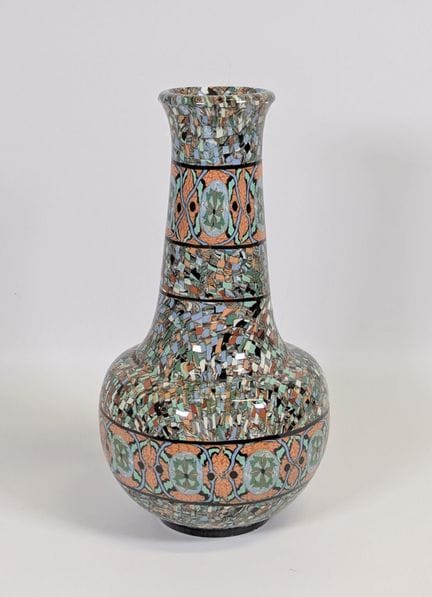 Jean GERBINO (1876-1966) a VALLAURIS, vaso con fon