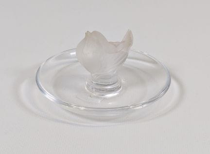 LALIQUE France, portanello rotondo in cristallo st