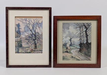 Fernand LE CHUITON (1893-1968) serie di (2) guazzi