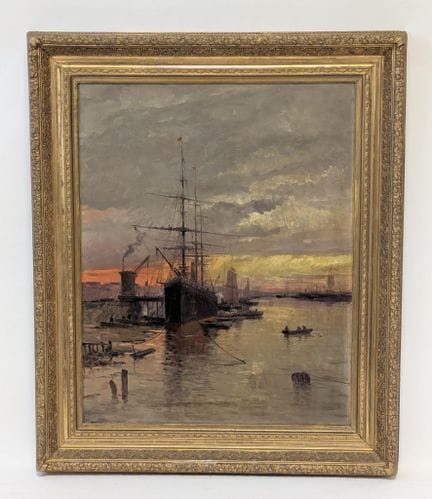 French School, late 19th–early 20th century, oil o
