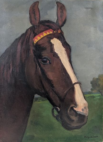 André BIRY-AUTRET(né en 1911-?) hst figurant l'enc