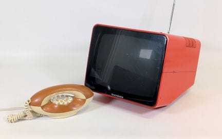 LADY HPF, telefono con filo e tasti in plastica co