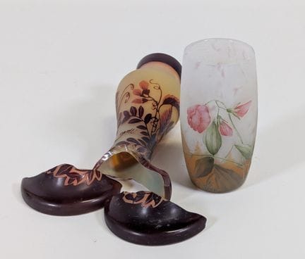 DAUM, Nancy, 1900 circa, vaso “a calice” in vetro 