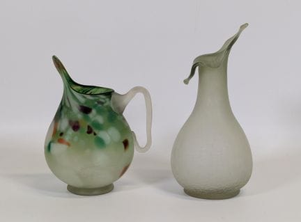 LA ROCHERE (?) set di oggetti in vetro soffiato co