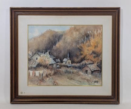 Pierre PLATEAU (XX secolo), acquerello raffigurant