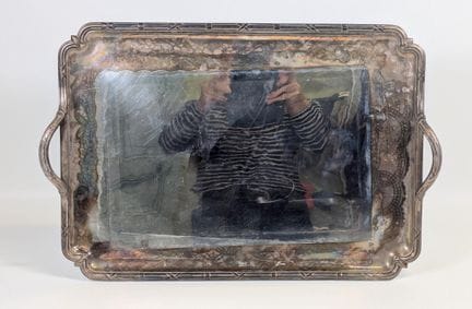 G.KELLER à Paris, plateau de service, rectangulair