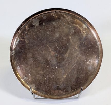 GALLIA production CHRISTOFLE, XXe, plateau rond en