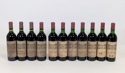 波尔多，格拉夫产区顶级葡萄酒，拉卢维耶酒庄，1969年份（7瓶）（瓶身完好／部分瓶塞下移／每瓶）／另