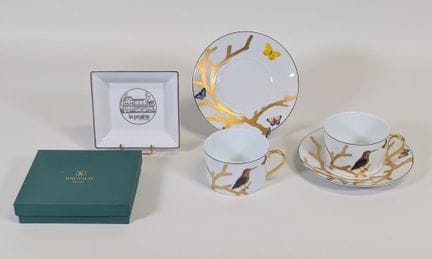 BERNARDAUD à LIMOGES, XXe, modèle "Aux Oiseaux", p