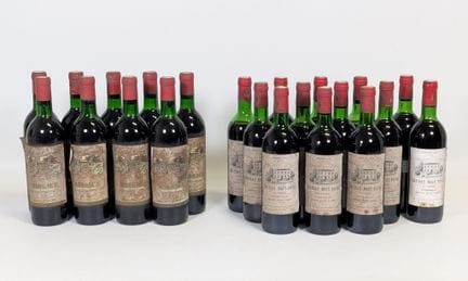 波尔多，玛歌产区，卡努埃酒庄，1973年份（x9）瓶（磅 / 软木塞下垂 / 每瓶） / 另附（x1