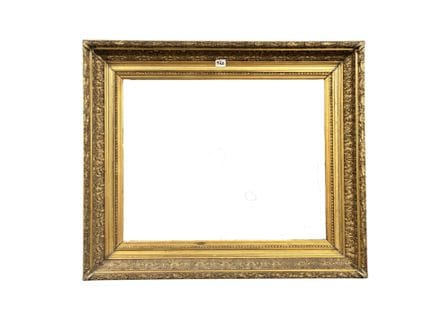 Cornice in legno e stucco dorato detta "Barbizon"
