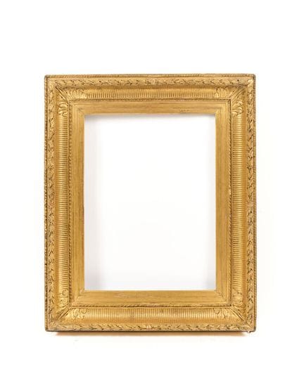 Holzrahmen mit Goldpaste, sogenannter „Kanalrahmen