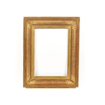 Holzrahmen mit Goldvergoldung, sogenannter „Kanalr