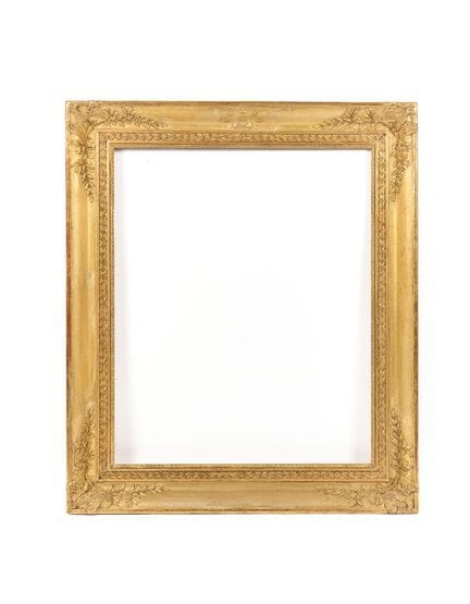 Holzrahmen mit Goldputz, sogenannter „Doucine“-Rah