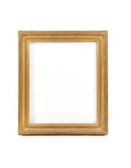 Holzrahmen mit Goldvergoldung, sogenannter „Kanalr