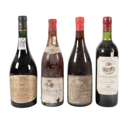 Lot consisting of various French wines, 1964/1969/