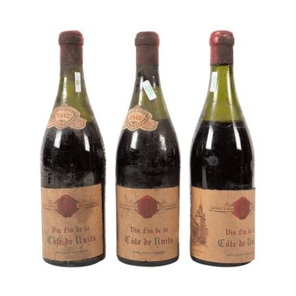 Interesting lot of French wine, Côte de Nuits, Bur