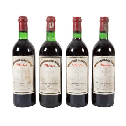 Domaine de la Croix, Médoc, 1977, 4pcs x 0.75l