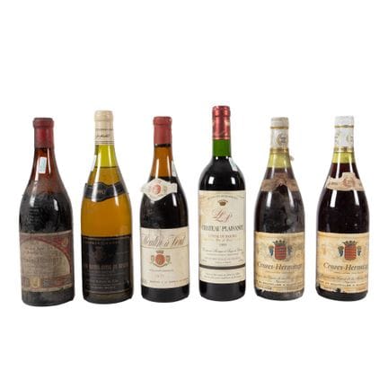 Lot consisting of various French wines, 1971/1974/
