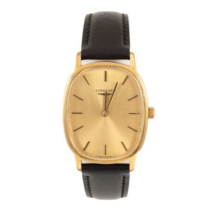 Longines, Vintage Longines Tonneau watch, gold-pla