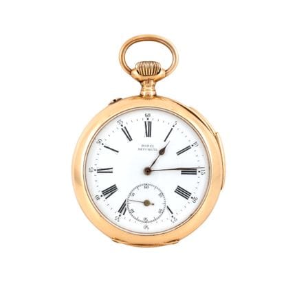 Borel Fils &amp; Cie, seltene Borel-Taschenuhr aus