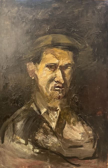 巴黎画派，约1950年
男子肖像
布面油画
未署名
尺寸：93 x 60 厘米