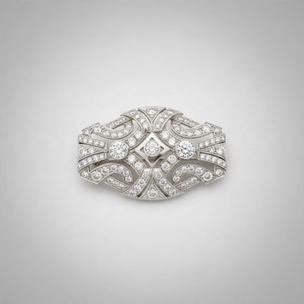 WORK French 1920–1930
STUNNING 750° white gold bro