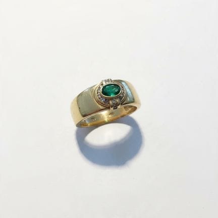 20th-Century Jewelry
750° yellow gold ring set wit