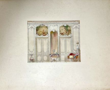 VIGGO DORPH PETERSEN (1851-1937)
Projet de boiseri
