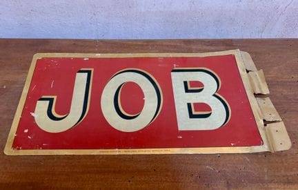 JOB
Ensemble de deux plaques publicitaires émaillé