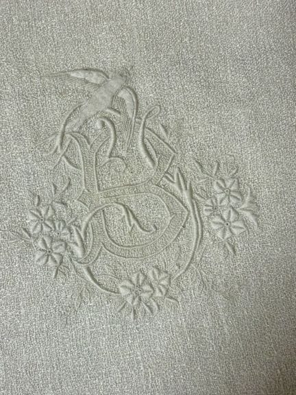 1 nappe et 12 serviettes en coton à motif ajouré c
