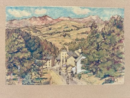 Louis BAUSIL (1876-1945)
Vue de Font-Romeu
Aquarel