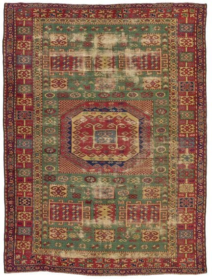 Tapis Kazak Karatchof (chaîne, trame et velours en