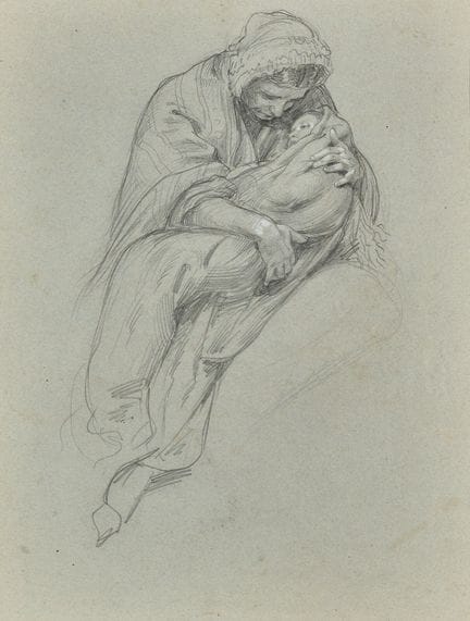 Henri PHILIPPOTEAUX (1815-1884) 
Mère et enfant 
C