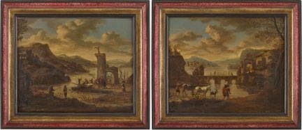École flamande de la fin du XVIIe siècle 
Paysage 