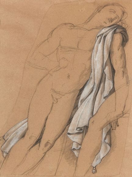 Joseph-Ferdinand LANCRENON (1794-1874) 
Esquisse p