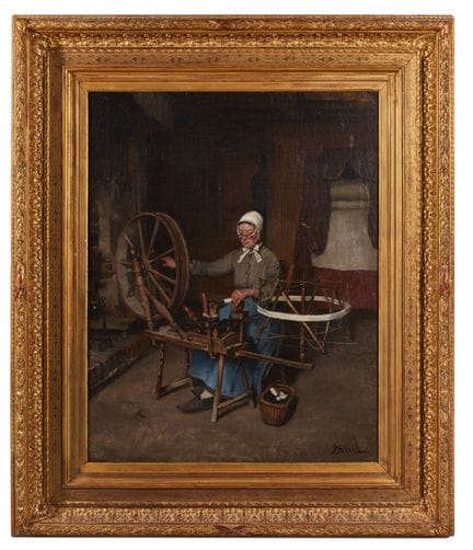 Anatole-Jean BAIL (1830-1918)
La fileuse à son rou