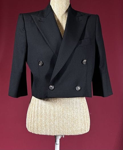VIVIENNE WESTWOOD
Black wool gabardine ensemble, c