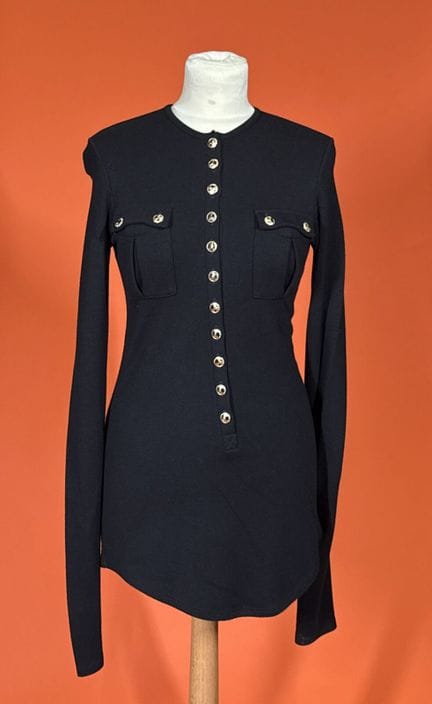BALMAIN by Olivier Rousteing 
Black viscose and ca