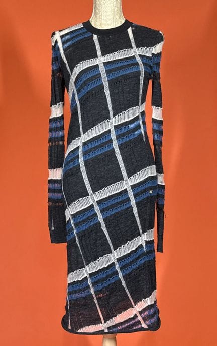 LOUIS VUITTON 
Long sweater dress in openwork knit