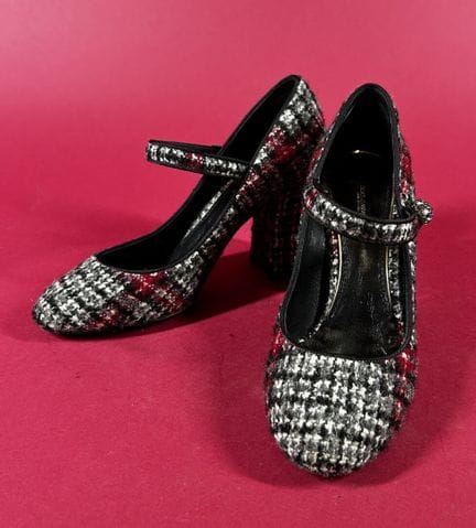 DOLCE &amp; GABBANA
Pair of black/gray/white/red t