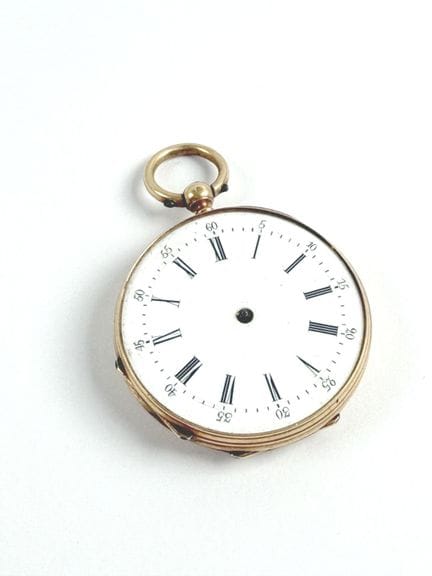Taschenuhr aus 18 Karat Gelbgold (750 Tausendstel)
