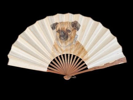 Il bulldog, Francia, 1900 circa 
Ventaglio chiuso,