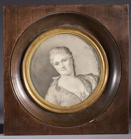 CHEVALIER DE VAULT (actif en 1738) 
Portrait de fe