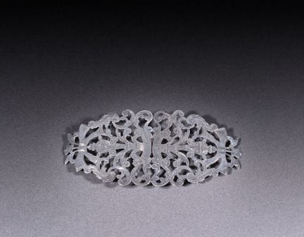 Fibbia per cintura in argento (925) con decorazion
