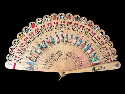 Les cantons suisses, Suisse, vers 1880 
Éventail d