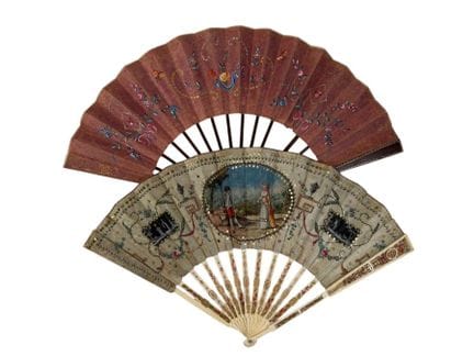 Deux éventails, France, vers 1780-1790 
- L'un, la