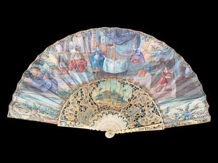 Antoine et Cléopâtre, France, vers 1750 
Éventail 