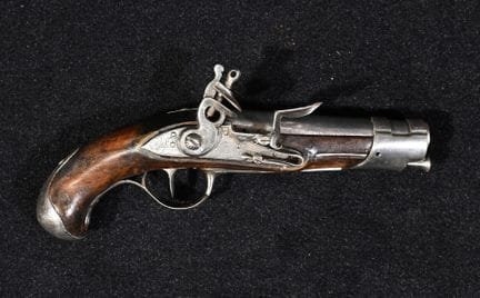 Nice marshal officer's pistol model 1770. Round ba